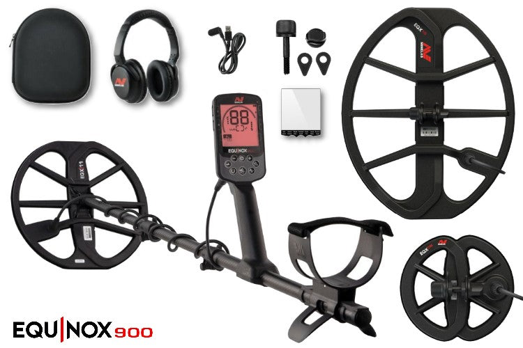 Metalldetektor Minelab Equinox 900 mit zusätzlicher EQX15 Suchspule